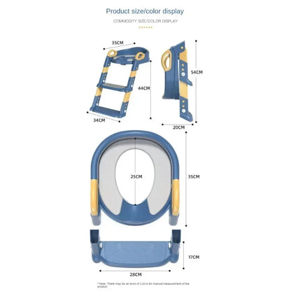 New Stepped Children's Toilet Foldable Foot Stool Multi-functional Toilet Boy Girl Baby Toilet Training Potty Ladder for Kids