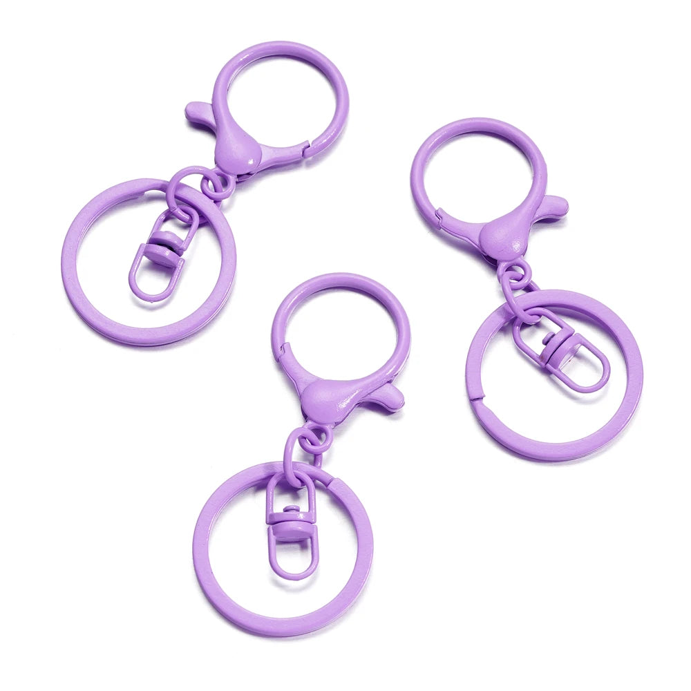 5pcs/lot Key Ring 30mm Keychain Long 70mm Lobster Clasp Key Hook Keyrings For Jewelry Making Finding DIY Key Chains Accessories