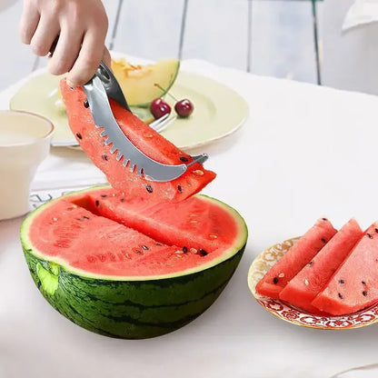 Stainless Steel Windmill Watermelon Cutter Artifact Salad Fruit Slicer Cutter Tool Watermelon Digger Kitchen Accessories Gadgets