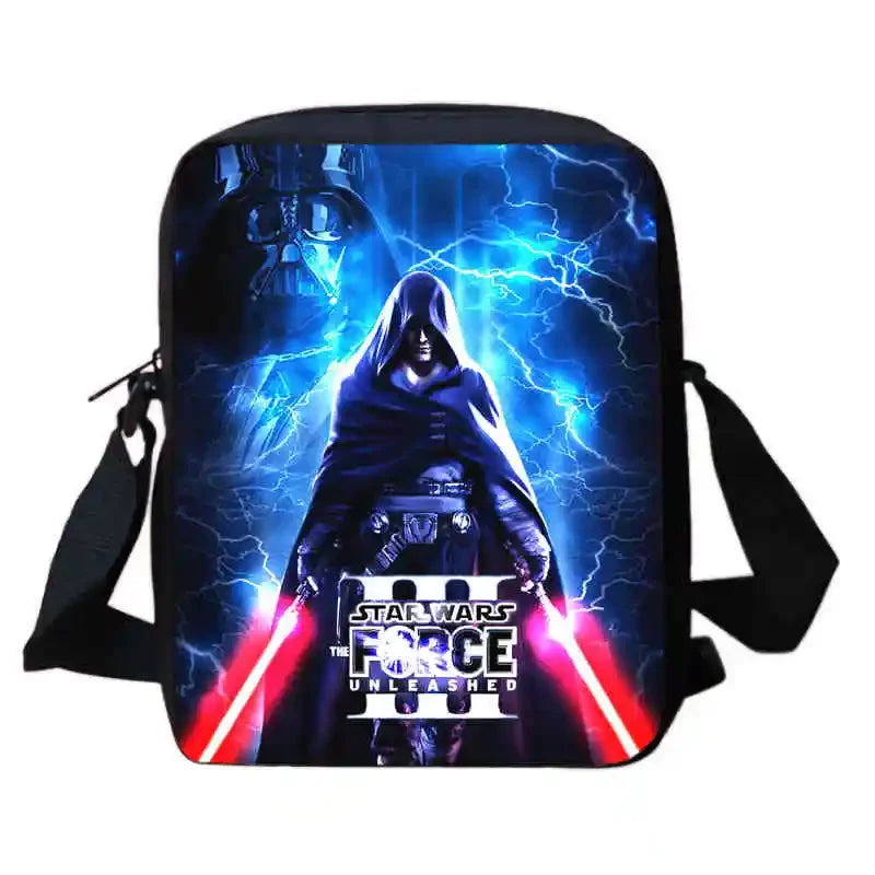 Cartoon S-Star-W-Wars Child School Backpack With Shoulder Bags Pencil Bags For Kindergarten,Best Gift For Boys and Girls