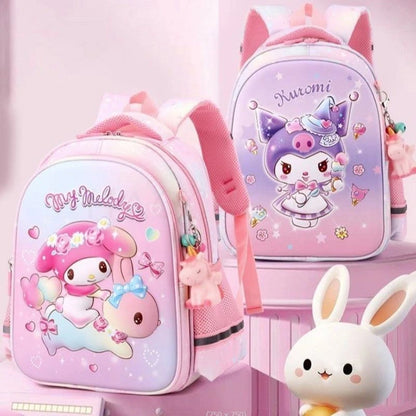 Lovely Kuromi Melody New Backpack For Girls Hello Kitty Princess School Bags Kids Satchels Kindergarten Bookbag Mochila Infantil