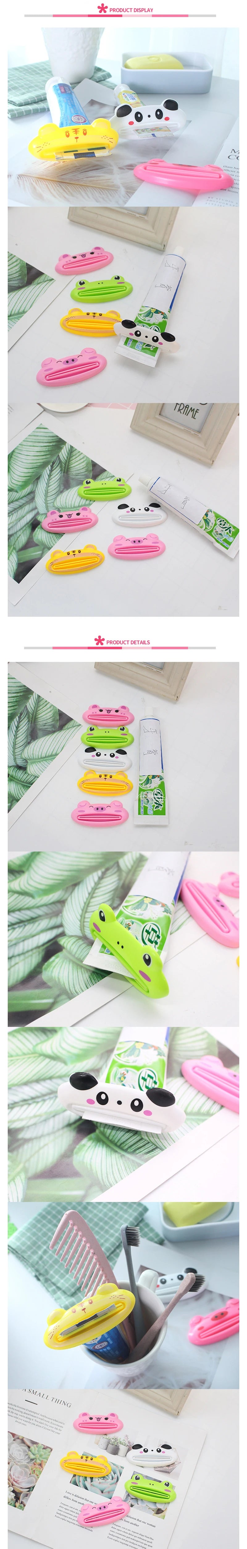 Cartoon Animal Toothpaste Squeezer Easy Use For Children Dispenser Kitchen Gadget Useful Home Tools Bathroom Plastic Tooth Paste