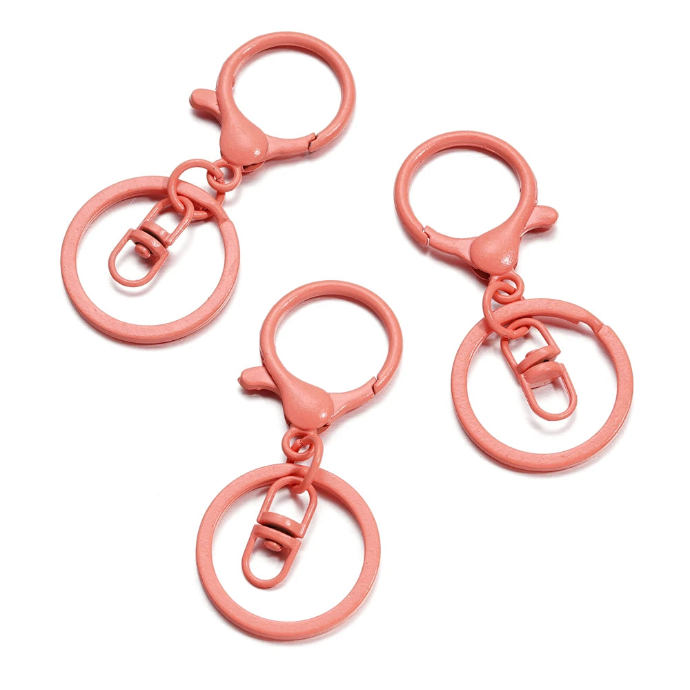 5pcs/lot Key Ring 30mm Keychain Long 70mm Lobster Clasp Key Hook Keyrings For Jewelry Making Finding DIY Key Chains Accessories