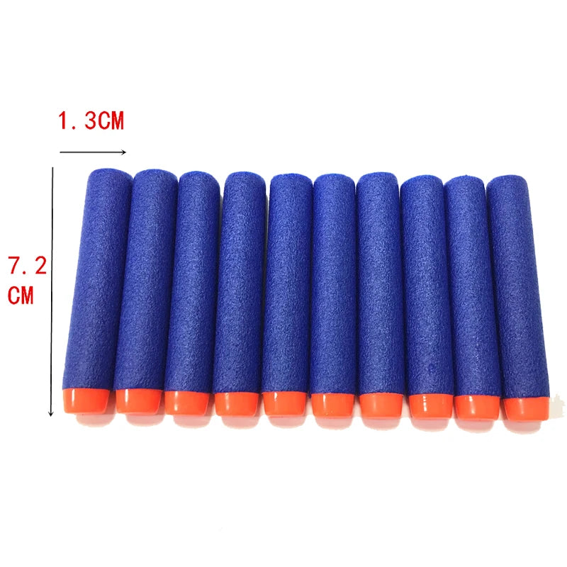 Refill Darts Bullets EVA Soft Hollow Hole Head Bullet Guns Accessories For Nerfs N-strike Elite Series Blasters Toys For Kids