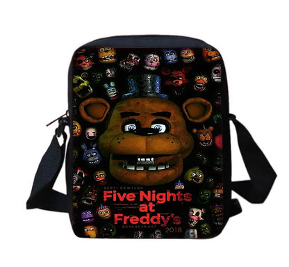 Cartoon Five Night At Freddy Child School Backpack With Shoulder Bag Pencil Bags School Bags for Boys Girls Best Gift