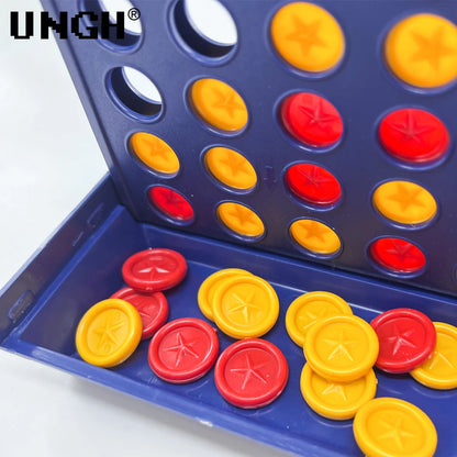 UNGH Four In A Row Bingo Chess Connect Classic Family Board Game Toys Fun Educational Toy for Kids Children Entertainment Game