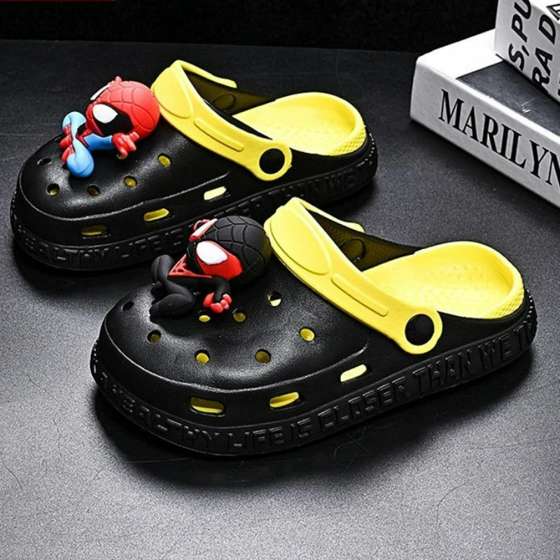 Children's Casual Shoes EVA Sandals Boys Girls' Cartoon Anti Slip Soft Sole Children's Beach White Black Shoes Size 24-44