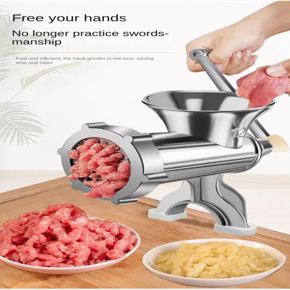 Adjustable Heavy Duty Meat Mincer Grinder Hand Operated Manual Kitchen Noodles Grinder Sausage Filler Fruit Beef Pasta Maker