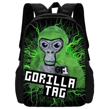 Novelty Cool Gorilla tag Child School Backpack With Shoulder Bag Pencil Bags School Bags for Boys Girls Best Gift