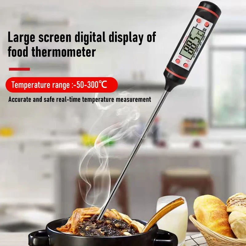 Electronic Thermometer for BBQ Barbecue Cooking Baking  Measure The Temperature of Oil Milk and Roast Meat Kitchen Accessories