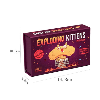 Exploding Kittens Cat Party Set Card Game - Simple Family Friendly Party Game Music Cat Card Game