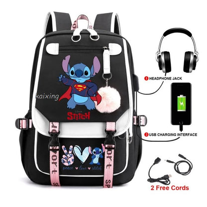 Hot Disney Lilo Stitch Backpack Girls Boys Student Teenager Back To School Rucksack Schoolbag Leisure Bag Women Mochilas Escolar