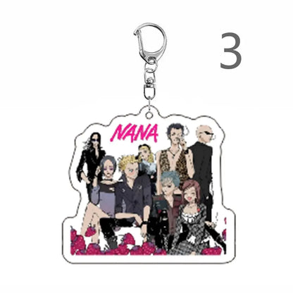 Cute Nana Keychains For Accessories Anime Bag Pendant Key Chain Ring Jewelry Fans Friends Gifts  School Couple Funny Cartoon