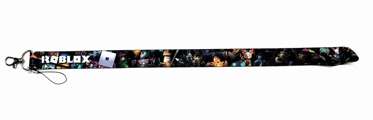 Roblox Game Peripheral Animation Cartoon Mobile Phone Rope Long Chest Card Camera Rope Lanyard Exhibition Meeting Lanyard