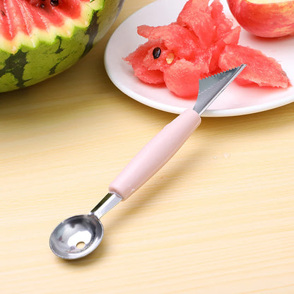 DIY Melon Scoops Ballers Multi Function Fruit Carving Knife Watermelon Baller Scoop Fruit Useful Things For Kitchen Accessories