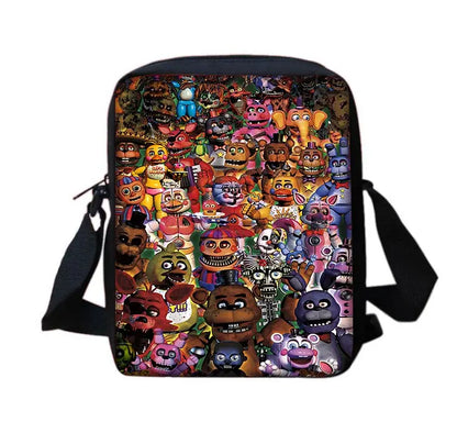 Cartoon Five Night At Freddy Child School Backpack With Shoulder Bag Pencil Bags School Bags for Boys Girls Best Gift