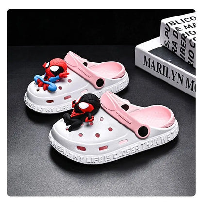 Children's Casual Shoes EVA Sandals Boys Girls' Cartoon Anti Slip Soft Sole Children's Beach White Black Shoes Size 24-44