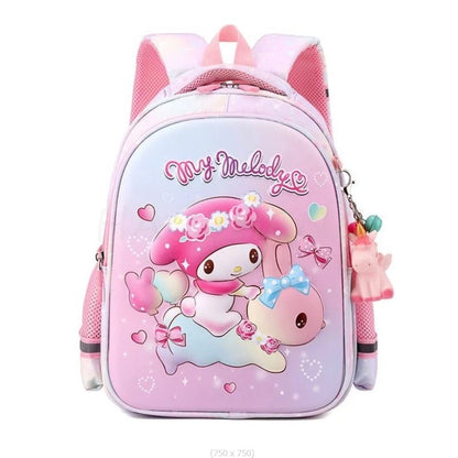 Lovely Kuromi Melody New Backpack For Girls Hello Kitty Princess School Bags Kids Satchels Kindergarten Bookbag Mochila Infantil