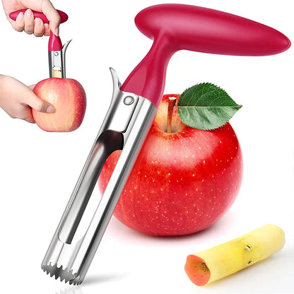 Stainless Steel Apple Corer Fruit Seed Core Remover Pear Apple Corer Seeder Slicer Knife Durable Kitchen Gadgets Vegetable Tools