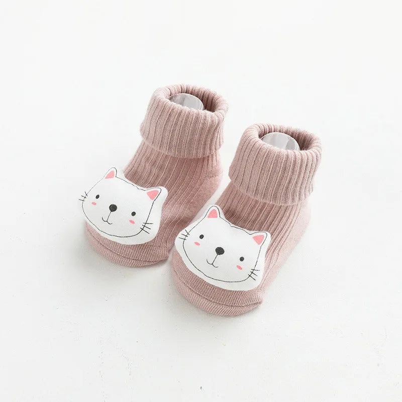 Baby Socks Non-Slip Cotton Cute Cartoon Toddler Newborn Girls Boys Infant Kids Socks