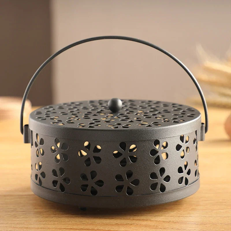 Portable Mosquito Coil Tray Holder Home Insect Repellent Anti-fire Sandalwood Incense Burner Box Anti-Mosquito Supplies