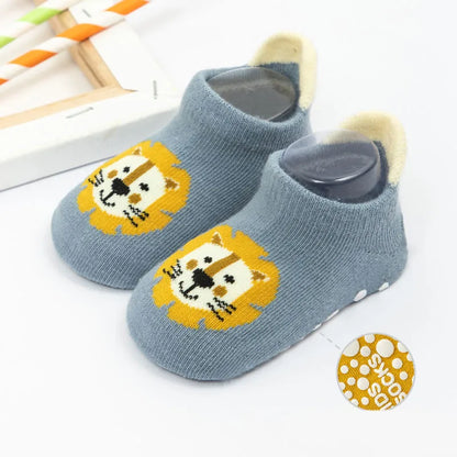 3 Pairs/Lot Newborn Baby Socks Kids Boys Girls Cotton Cartoon Soft Sock Children Toddler Non-Slip Short Socks For 0-3 Years