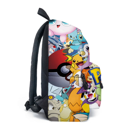 pokemon, pikachu, cartoon, elementary and middle school students' schoolbags, children's backpacks  anime  anime figure