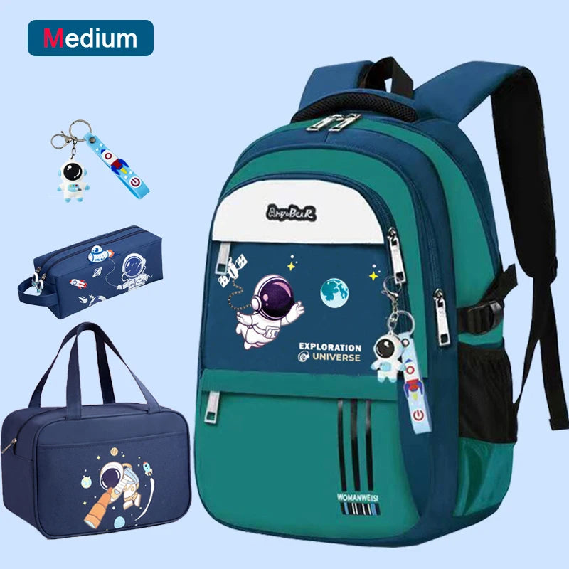 Astronaut Backpack Boy Elementary Student Bag Children New School Bags for Boys Kids Schoolbags Waterproof Book Bag mochilas