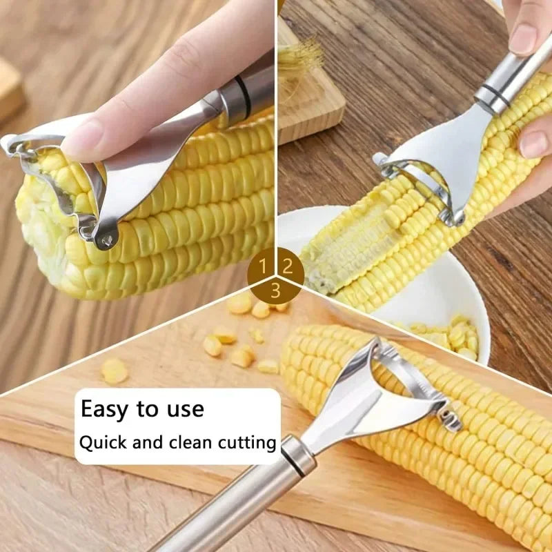 1PC 304 Stainless Steel Grater Corn Grater Peel Kitchen Home Corn Knife Fishing Corn Peeling Kitchen Gadgets And Accessories