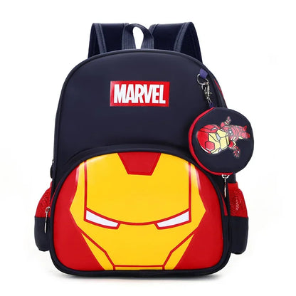 New Disney Backpacks For Children Cartoon Spider Captain Boys Shoulders Bags Students Fashion Schoolbags Large Capacity