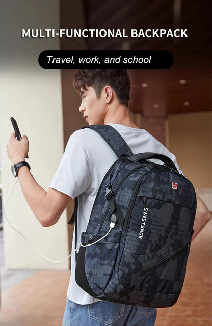 Large Waterproof Airplane Travel Backpack Men Laptop Computer Backpack 17 Inch Fashion Japanese School Bags for Children Mochila