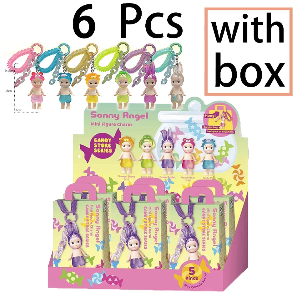 Sonny Angel Random Multiple options Cartoon Blind Box 20th Dreaming Candy House Anime Kawaii Figures Keyring Model Doll Kid Gift