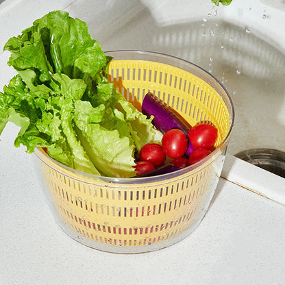 Electric Salad Spinner Fruit Vegetable Household Salad Dehydrator Leafy Vegetables Kitchen Tools Quick Dry for Fresh Crisp