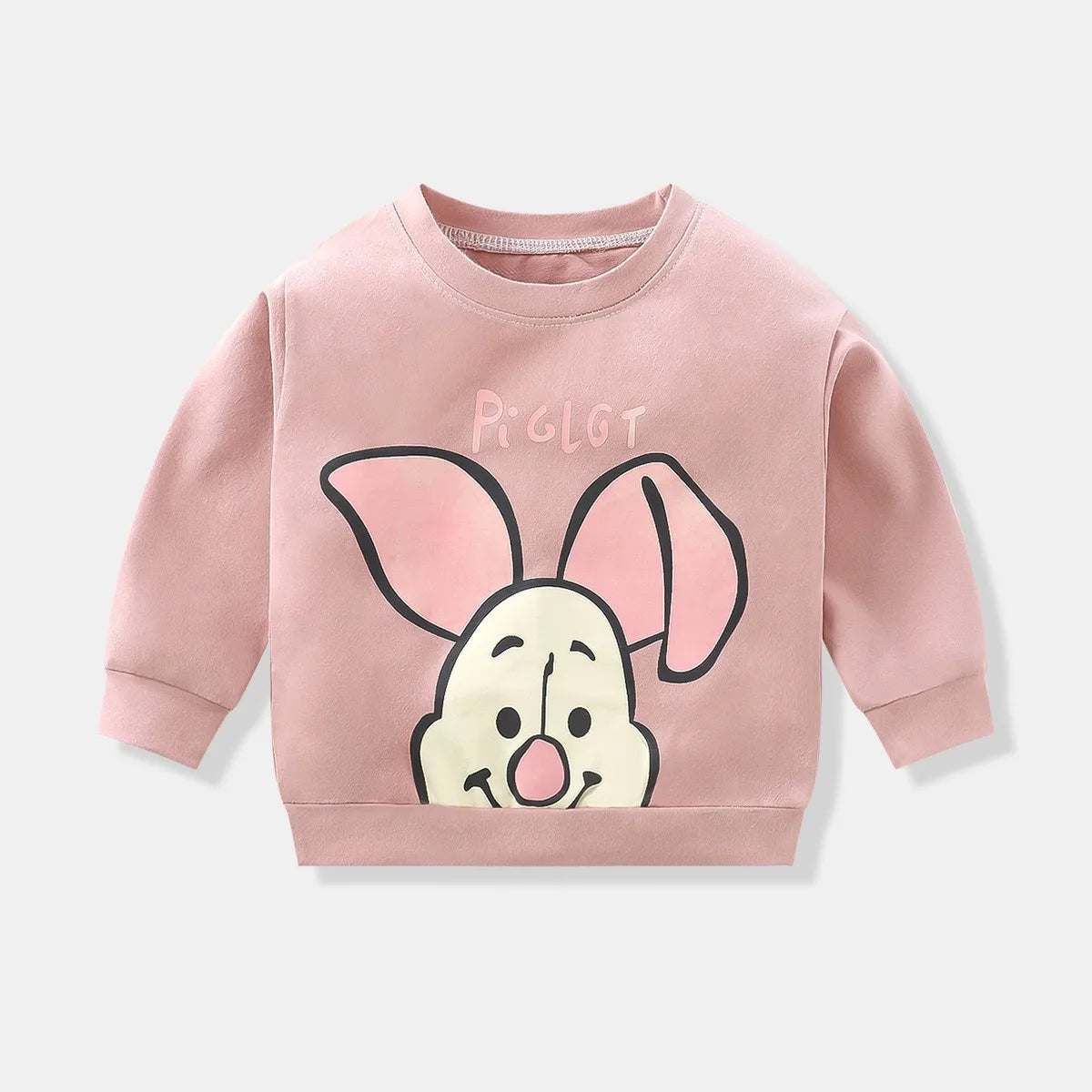 Brand New Design Hoodie Casual Spring Autumn Clothes  Unisex Round Neck Long Sleeves Pullovers Toddler Cute Cotton Cartoon Tops