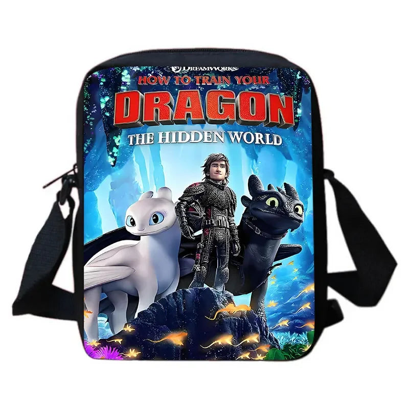 Cartoon How to T-Train Your D-Dragon Child School Backpack With Shoulder Bags Pencil Bags,School Bags for Boys Girls,Best Gift