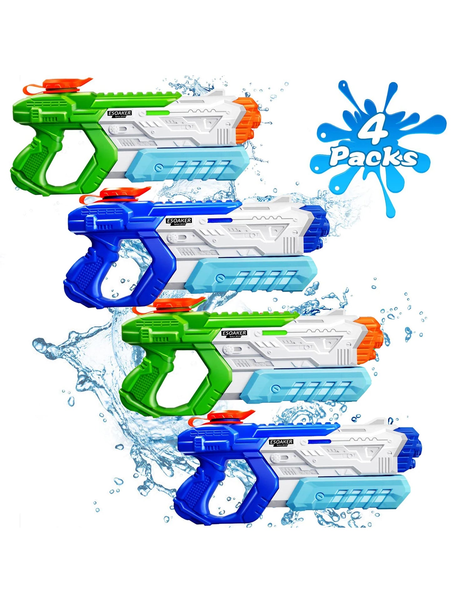 600cc High Capacity Water Gun for Kids Adults Long Range Watergun Summer Water Blaster Toy Super Soaker for Swimming Pool Beach