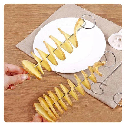 Whirlwind Potato Spiral Cutter Potato Tower Making Machine Vegetable Slicer Creative Vegetable Tools Kitchen Accessories Gadgets