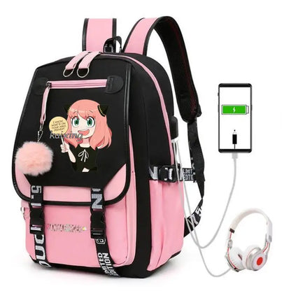 Hot Anime Spy X Family Backpack Teenage Girls Laptop Rucksack Student Shoulder School Bag Schoolbag Academy Bagpack Mochilas