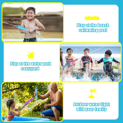 10 Packs Water Gun for Kids Summer Foam Watergun Toys Water Squirter Soaker Blaster Outdoor Swimming Pool Beach Games Toys