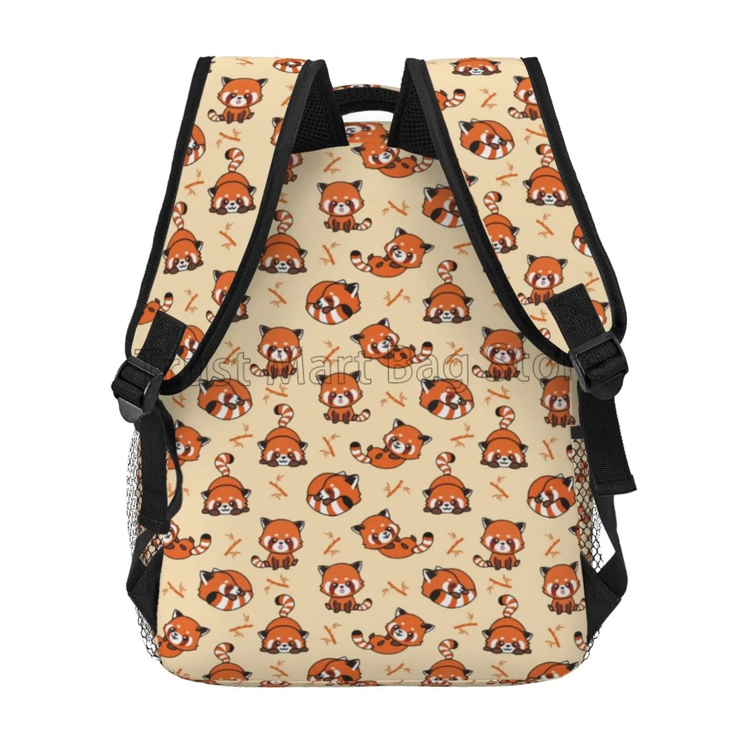 Cute Raccoon Pattern Travel Backpack for Boys Animal Laptop Backpacks Preschool Toddler Book Bags Large Waterproof School Bags