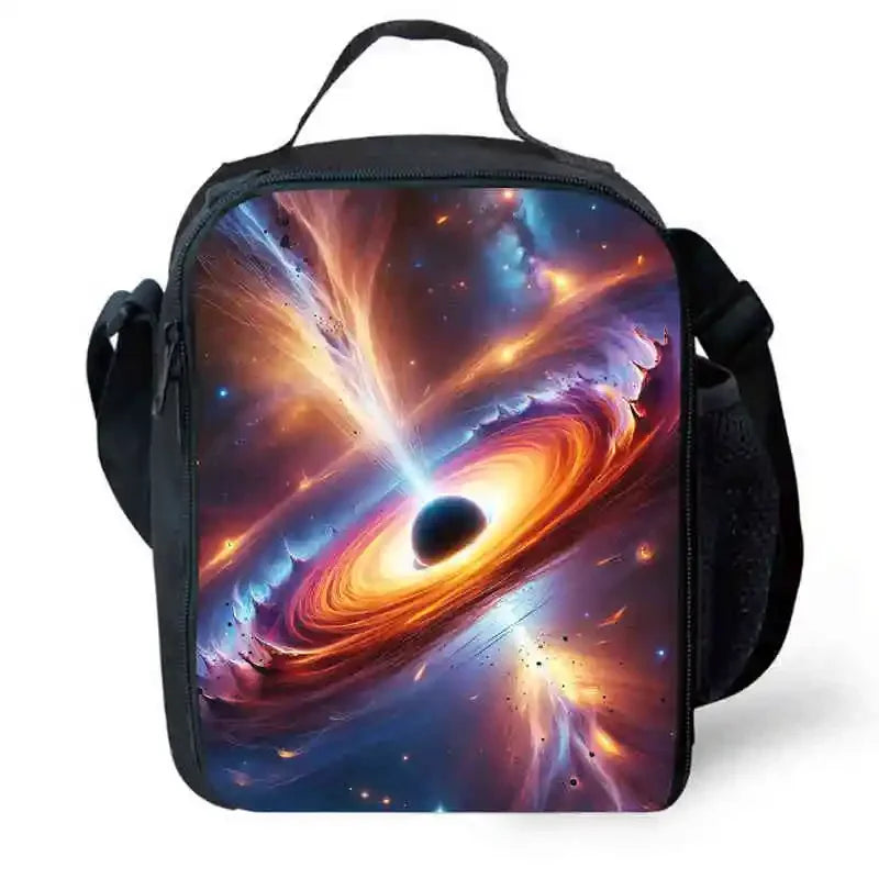 Cartoon Night Sky Child School Backpack With Lunch Bags Pencil Bags For Kindergarten,Best Gift For Boys and Girls