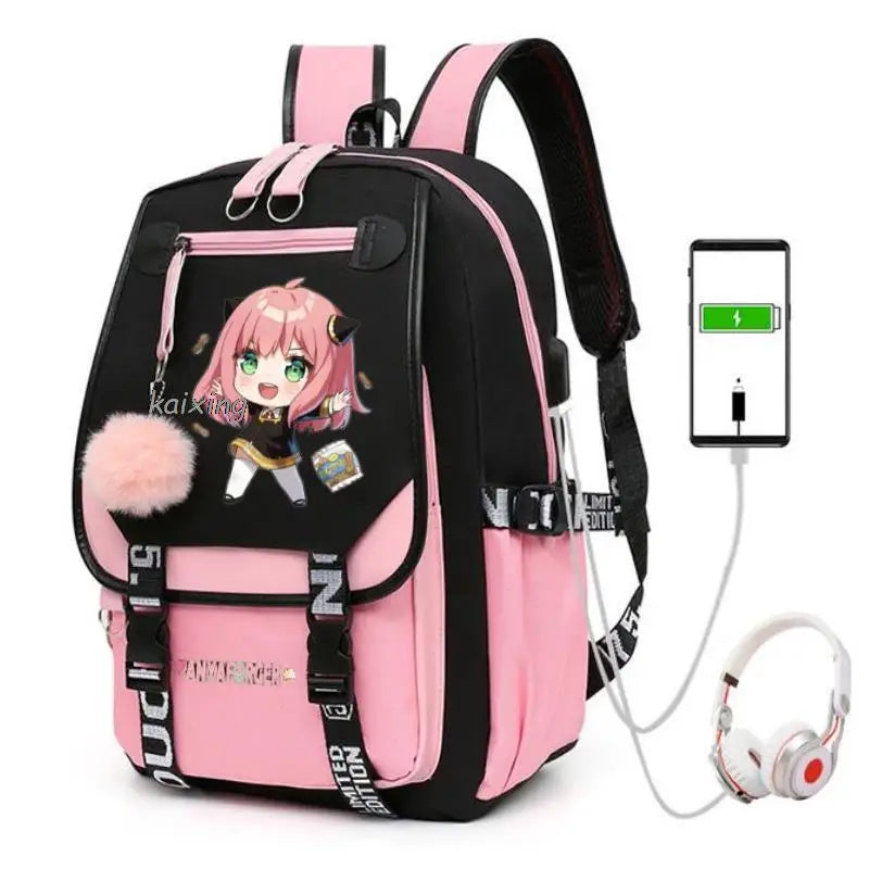 Hot Anime Spy X Family Backpack Teenage Girls Laptop Rucksack Student Shoulder School Bag Schoolbag Academy Bagpack Mochilas