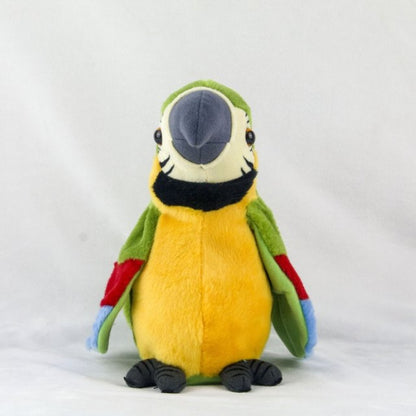 Talking Macaw Parrot Repeat What You Say Stuffed Animal Plush Toy Electronic Record Animated Bird Speaking Parrot Pet Plush Toys