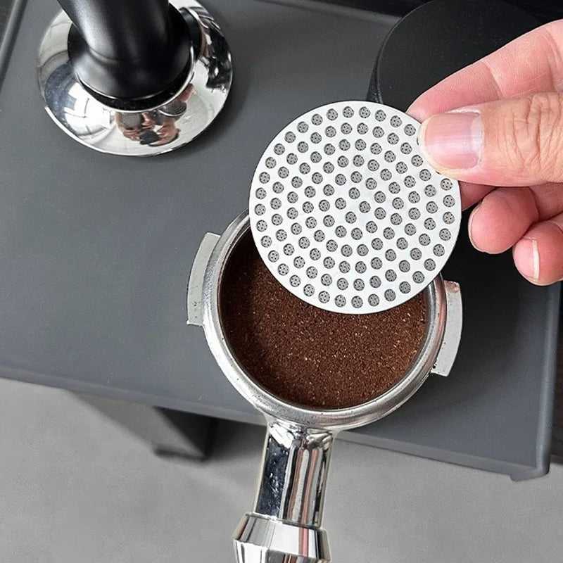 51/53/58mm Reusable Coffee Puck Screen 304 Stainless steel Double Layer Coffee Filter Fine Mesh Professional Espresso Accessory