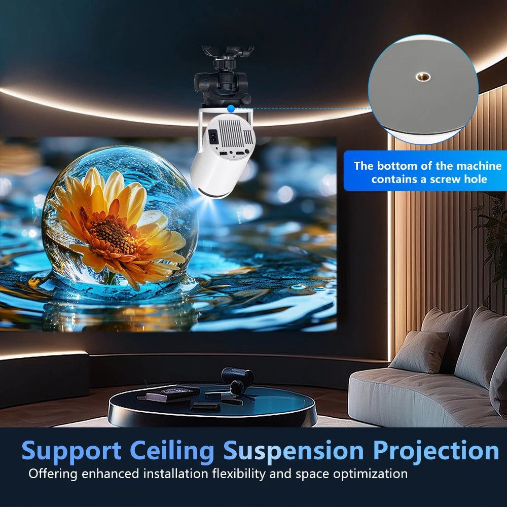 Magcubic Projector 4K Android 11 HY300 Dual Wifi6 260ANSI Allwinner H713 BT5.0 1080P 1280*720P Cinema Outdoor portable Projetor