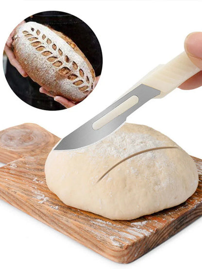 Bread Cutter French Bread Blades Carving Knife Kitchen Gadgets Baking Accessory Patterned Bread Cutting Baking Pastry Tools