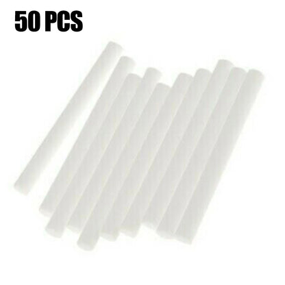 50PCS Humidifier Cotton Filter Refill Sticks Car Diffuser Replace Sponge Wicks For Usb Humidifier Aroma Diffuser Mist Maker