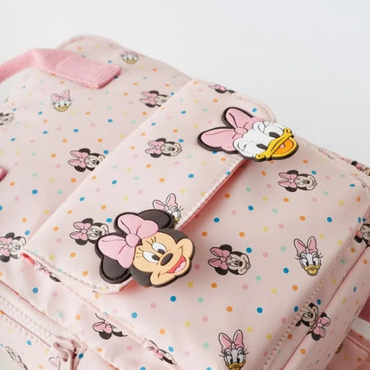 Disney Minnie Mouse Donald Duck Cartoon Printed Multifunctional Children's School Bag Fashion Student Backpack Kindergarten Bags