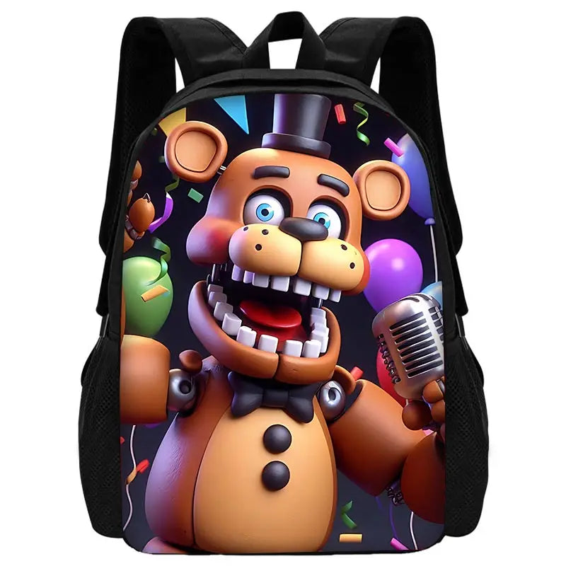 Cartoon Five Night At Freddy Child School Backpack With Shoulder Bag Pencil Bags School Bags for Boys Girls Best Gift