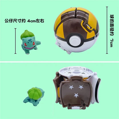 Pokemon Elf Ball Pokeball Anime Figure Cartoons Pikachu Charizard Piplup Kyogre Pocket Monster Pet Anime Action Model Toy Gifts